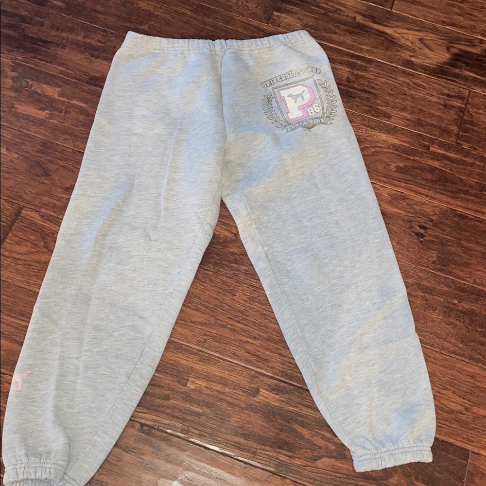 Vintage Pink Victoria’s Secret Lounge Pants Gray Joggers Y2K Sz XS